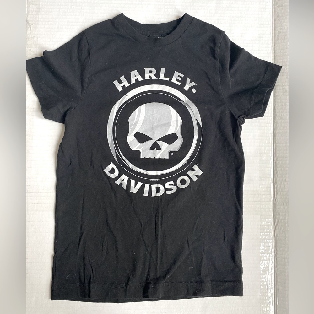 Harley-Davidson Black Skull Kids Tee